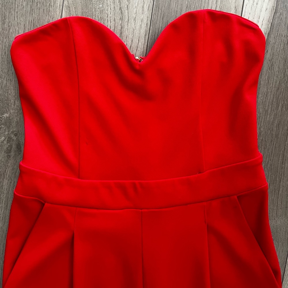 Express Red Jumpsuit (with pockets)